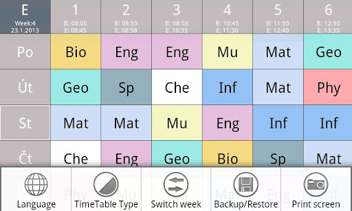 Quick TimeTable